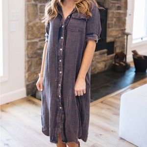 NWT Navy Gauze Knit Dress